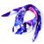 Fusion' Silk Scarf, Pink and Blue